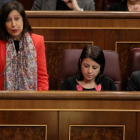 Margarita Robles en el pleno del Congreso de los Diputados.