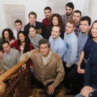 Alberto de Paz, con los nuevos técnicos en comercio exterior por la Cámara.