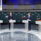 Los cuatro protagonistas durante el debate en TVE
