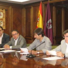 Cardo, Chamorro, Gutiérrez y Fernández, en el consejo de administración del Palacio de Congresos.