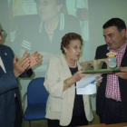 Martín Manceñido, Dolores Álvarez y Enrique Bustos.