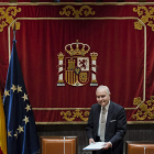 El presidente del Poder Judicial y del Tribunal Supremo, durante su comparecencia de ayer.