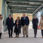 Silván, tercero por la izquierda, junto a senadores populares en Galicia. DL
