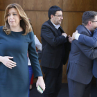 Díaz, tras el dictamen final de la comisión de investigación sobre los cursos de formación. J. M. VIDAL