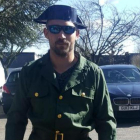 Jaime Vizern, disfrazado de guardia civil.