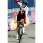 El suizo Cancellara celebrando su triunfo en la prueba de contrarreloj