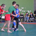 Sergio Astorga y Carlos Fernéndez en uno de los combates. JUDITH GIL