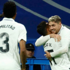 Lucas y Valverde desatascaron al Madrid con sus goles. R. JIMÉNEZ