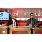 Germán Gavela, Antonio del Valle, Roberto Núñez y Pablo R. Lago, anoche durante el Filandón.