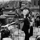 Los Beatles, en su mítico concierto en la azotea de Apple Records, en Londres.