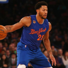 Derrick Rosa no se puso la camiseta de los Knicks porque no acudió al partido.