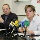Máximo Ferrero y Carmen Ámez, durante una rueda de prensa, en una imagen de archivo