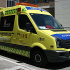Los heridos fueron trasladados al hospital en ambulancia. 112