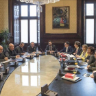 Reunión de la Mesa del Parlament.