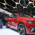 Presentación del nuevo Seat Ibiza en el Salón de Ginebra.