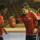 La portera de la selección y del Cleba, Cristina González.