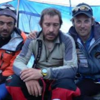 Jesús Calleja (d) coincidió con Calafat (c) en tres expediciones.