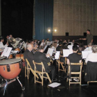 Banda de música de Cistierna en una actuación. CAMPOS