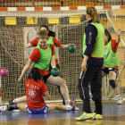 Las jugadoras del Cleba durante un entrenamiento