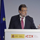 El presidente durante su intervención en el foro.
