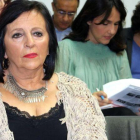 Pilar Abel, en el juzgado.