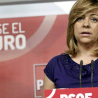 La vicepresidenta general del PSOE, Elena Valenciano.
