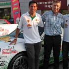 El Porsche 997 GT3 de Sergio Vallejo estuvo expuesto ayer en Ponferrada.