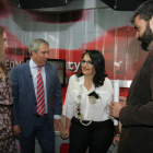 Elena Rodríguez, Joaquín S. Torné, Teresa Mata y Roberto Núñez ayer, en El Filandón