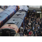 Estación de Waterloo en Londres, afectada por la huelga de trenes de la compañía Southern Railway.