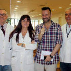 Reunión de trabajo del equipo multidisciplinar del Hospital  Trueta, evaluando y proponiendo un tratamiento tras extirpar con éxito un tumor de páncreas, pioneros en España.