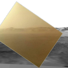 Una de las primeras fotografías a color tomadas por el robot ‘Curiosity’, enviado en una misión que durará dos años.