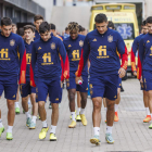 A pesar de la derrota contra Suiza, los integrantes de la selección española confían en las virtudes de su juego para vencer mañana a Portugal. PABLO GARCÍA