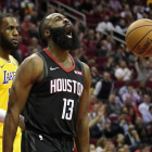 James Harden, en la victoria de los Houston Rockets sobre los Lakers