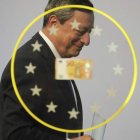 Draghi, durante la presentación del nuevo billete de 50 euros. ARMANDO BABANI