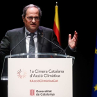 Quim Torra durante su intervención en la primera Cumbre Catalana de Acción Climática.