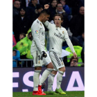 Casemiro y Modric fueron los goleadores del Real Madrid en el encuentro ante el Sevilla. R. JIMENEZ