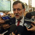 El presidente, Mariano Rajoy, durante su comparecencia de ayer en el Congreso.