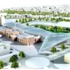 Maqueta del futuro palacio de congresos diseñado por el arquitecto Dominique Perrault