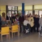 Los tres reyes, durante su visita a la residencia de La Peregrina de Sahagún