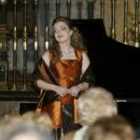 Pilar Vázquez en uno de sus conciertos ofrecidos en León