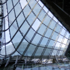 Detalle de la gran cúpula del pabellón de Italia en la Expo 2015 de Milán.