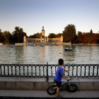 El lago del Parque del Retiro, en Madrid.