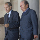 Josep Lluís Núñez y su abogado.