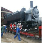La nueva locomotora que ayer se incorporó al Museo Ferroviario fue construida en Bélgica en 1922