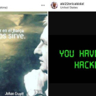 Los mensajes publicados en la cuenta de Eric Abidal tras ser pirateada
