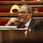 Quim Torra en el Parlamento catalán.