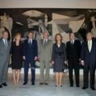 Gallardón, Chaves, Sonsoles Espinosa, Zapatero, los Reyes y representantes del Museo del Prado