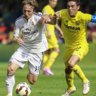 Modric, durante un partido entre el Villarreal y el Madrid.