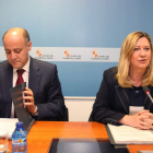 El director general de Presupuestos y Estadística, José Armando Baeza, y Pilar del Olmo.