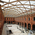 Vista general de la cúpula, recién terminada, y de las obras del patio central del museo. RAMIRO.